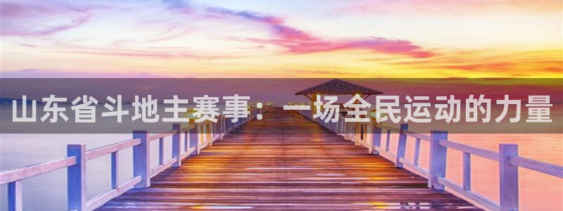 意昂5Kgame凯捷平台：山东省斗地主赛事：一场全民运动的力量